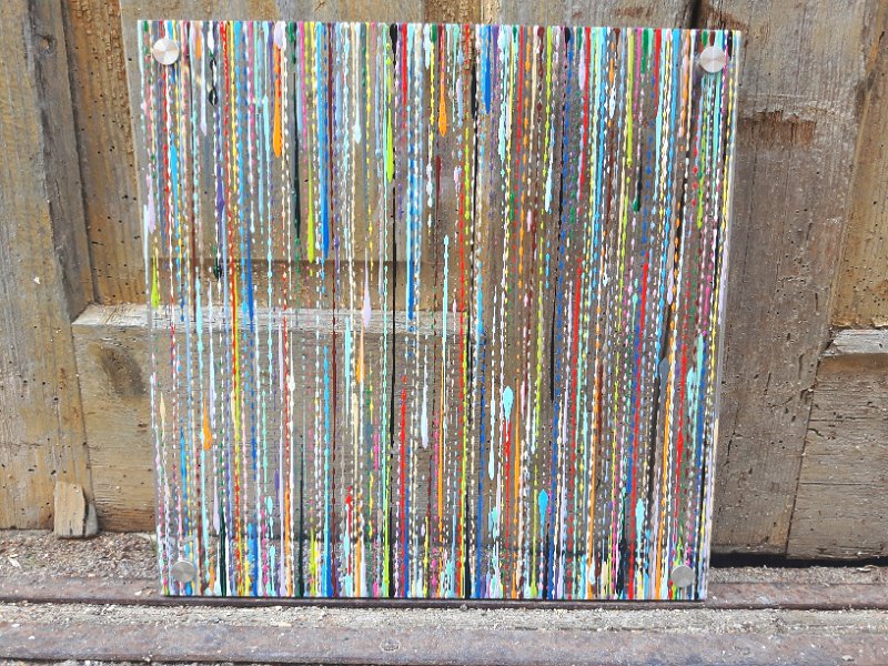 Coloured lines 43 2020 30x30 Lack a Plexiglas, € 290 SOLD